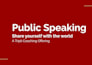 coach you to speak in public with presence, ease, and authenticity